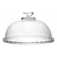 Queijeira Bird 20cm Com Tampa Cristal Ecológico Wolff 